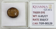 6.65/CT Tiger Eye with Govt. Lab Certificate-TGR00129
